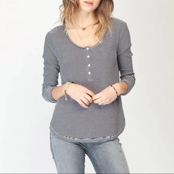 Anthropologie Gentle Fawn Striped Guide Top Women's Size Medium - Picture 3 of 10